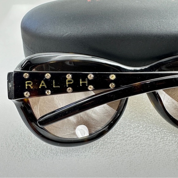 Ralph Lauren 7571/STS Oversized Rhinestone Sunglasses with Case – Early 2010s - Picture 7 of 12